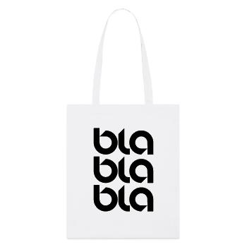 Bla Bla Bla - Stanley/Stella Bio-Stoffbeutel - Weiß - Vorne