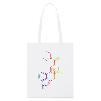 LSD Molecule Colored - Stanley/Stella Organic Tote Bag - white - Front
