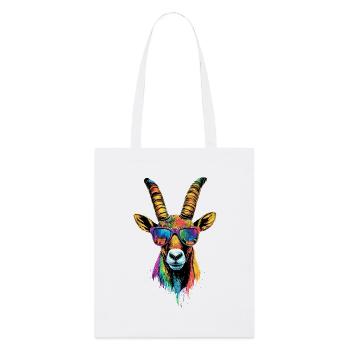 Steinbock Ziege Alpensteinbock Capricorn Ziegen - Stanley/Stella Bio-Stoffbeutel - Weiß - Vorne