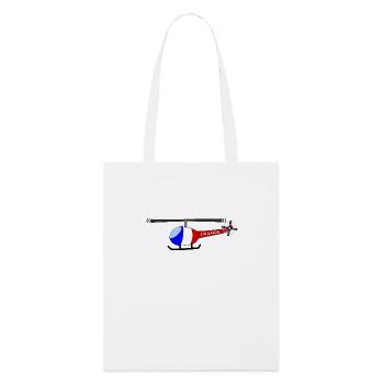 Hélicoptère France Flag Enfants - Tote bag bio Stanley/Stella - blanc - Devant