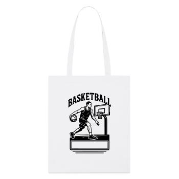 Basketball player - Last name, first name - Stanley/Stella Organic Tote Bag - white - Front