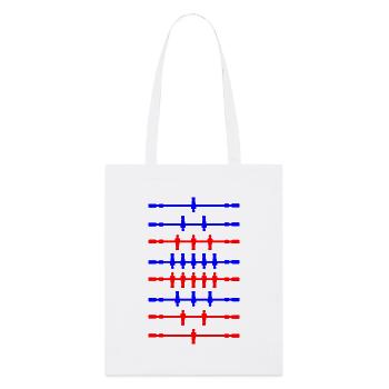 Équipes de baby-foot - Tote bag bio Stanley/Stella - blanc - Devant