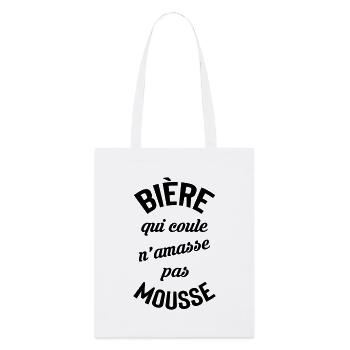 Rolling beer doesn't build foam - Stanley/Stella Organic Tote Bag - white - Front