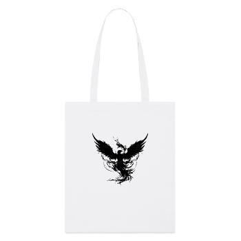 Phénix noir mystique - Tote bag bio Stanley/Stella - blanc - Devant