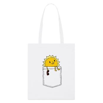 poche de soleil - Tote bag bio Stanley/Stella - blanc - Devant