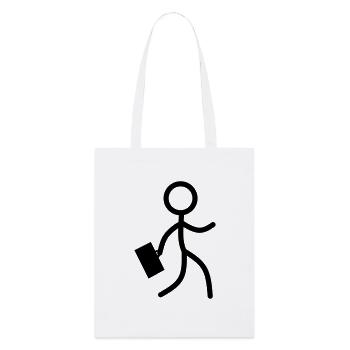 Stickman Business - Stanley/Stella Bio-Stoffbeutel - Weiß - Vorne