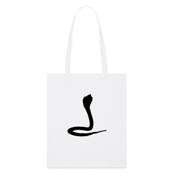 cobra animal snake - Tote bag bio Stanley/Stella - blanc - Devant