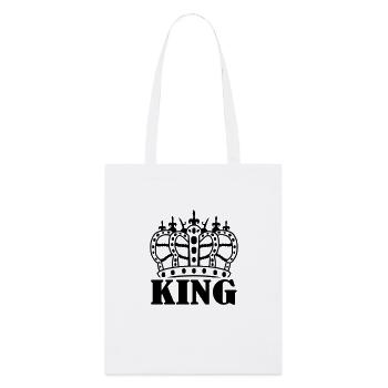 crown_king - Stanley/Stella Bio-Stoffbeutel - Weiß - Vorne