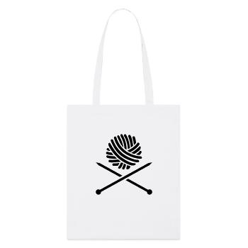 Tricoter - Tote bag bio Stanley/Stella - blanc - Devant