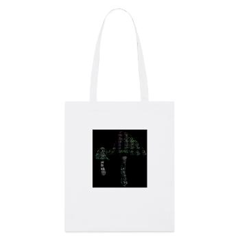 Champignons magiques Ascii - Tote bag bio Stanley/Stella - blanc - Devant
