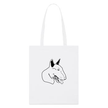 Bull terrier de - Tote bag bio Stanley/Stella - blanc - Devant