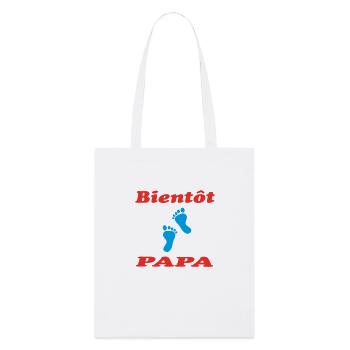 SOON TO BE A DAD - Stanley/Stella Organic Tote Bag - white - Front
