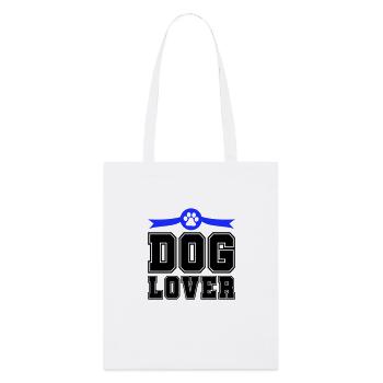 Amoureux des chiens - Tote bag bio Stanley/Stella - blanc - Devant