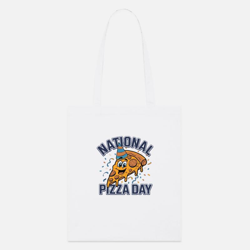 Journée nationale de la pizza 2025 pizza day gift - Tote bag bio Stanley/Stella - blanc