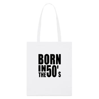 Né dans les années 50 - Tote bag bio Stanley/Stella - blanc - Devant