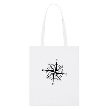 geo_kompass____f1 - Tote bag bio Stanley/Stella - blanc - Devant
