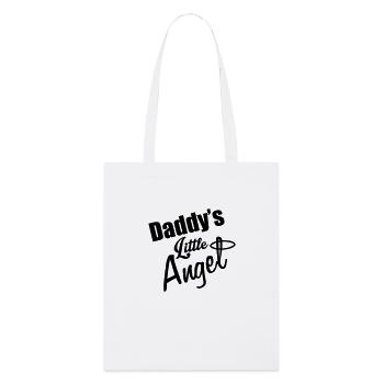 Daddy's Angel - Tote bag bio Stanley/Stella - blanc - Devant