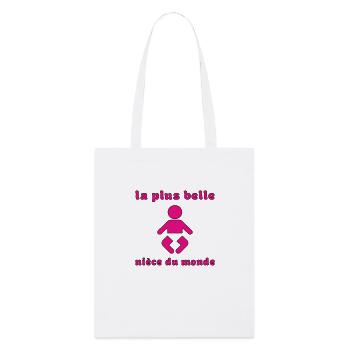 La plus belle nièce - Tote bag bio Stanley/Stella - blanc - Devant