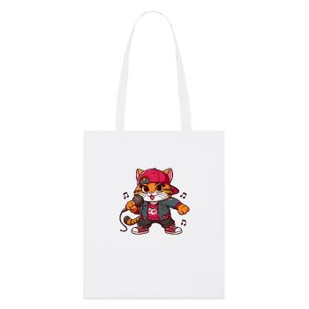 Cat Brat: hip-hop singer - Stanley/Stella Organic Tote Bag - white - Front