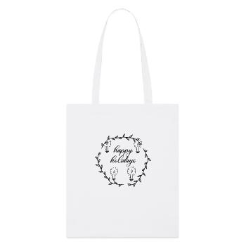 Advent Advetskranz Happy Holidays - Stanley/Stella Organic Tote Bag - white - Front
