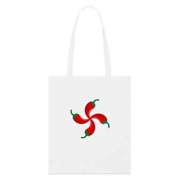 espelette croix basque - Stanley/Stella Organic Tote Bag - white - Front