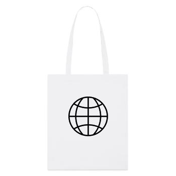 geo_logo_f1 - Tote bag bio Stanley/Stella - blanc - Devant