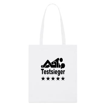 testsieger sex instruktor - Stanley/Stella Bio-Stoffbeutel - Weiß - Vorne