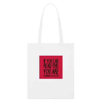 Masque de visage énonciation drôle - énonciations drôles - Tote bag bio Stanley/Stella - blanc - Devant