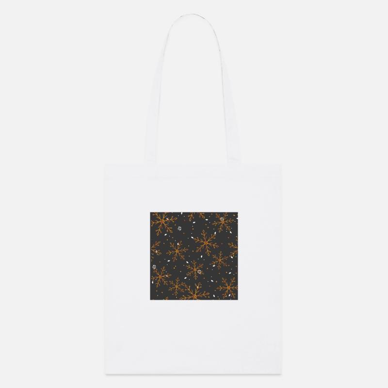 Motif de cristal de glace - Tote bag bio Stanley/Stella - blanc
