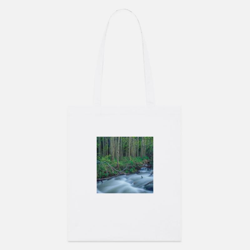 Rocky Mountains Fluss - Stanley/Stella Bio-Stoffbeutel - Weiß