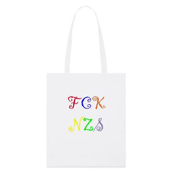 FCK NZS - Stanley/Stella Organic Tote Bag - white - Front
