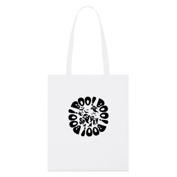 Halloween Little Ghosts And Bats Black Spooky Boo - Stanley/Stella Organic Tote Bag - white - Front