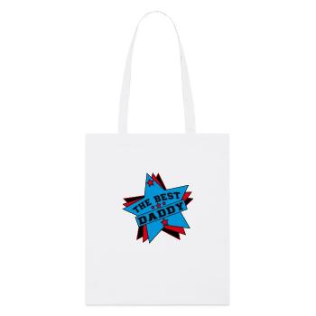THE BEST DADDY - Tote bag bio Stanley/Stella - blanc - Devant