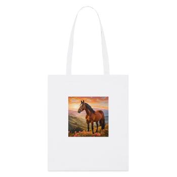 Art du cheval - Tote bag bio Stanley/Stella - blanc - Devant