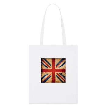 United Kingdom British Flag UK Souvenir - Tote bag bio Stanley/Stella - blanc - Devant