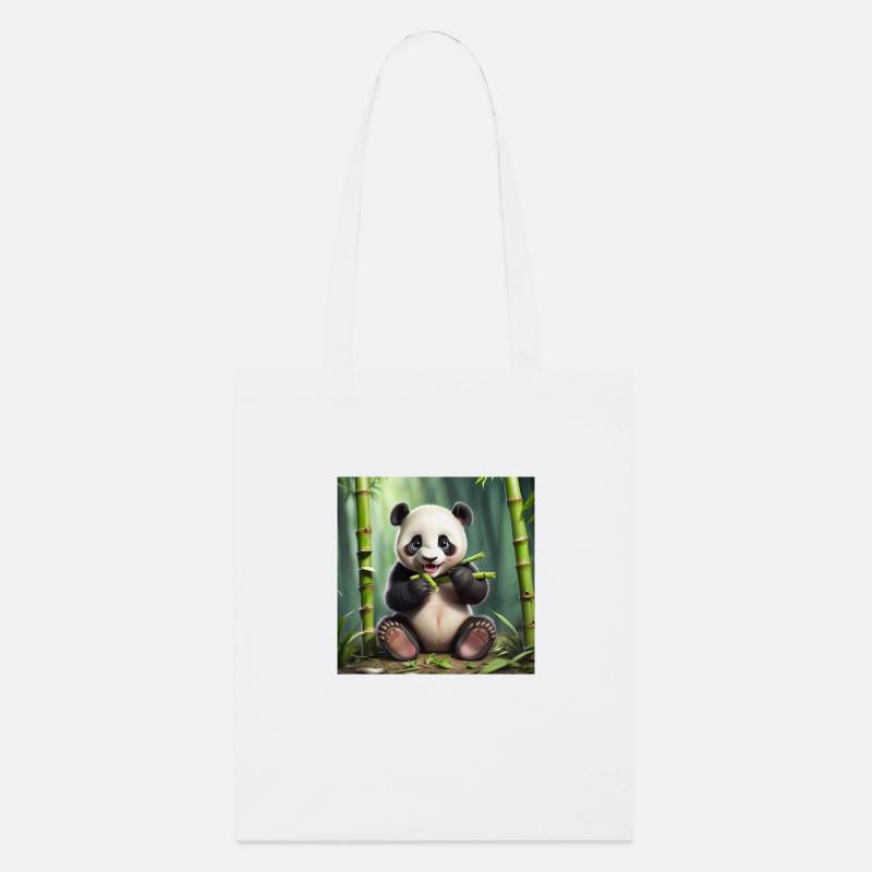 Panda - Tote bag bio Stanley/Stella - blanc