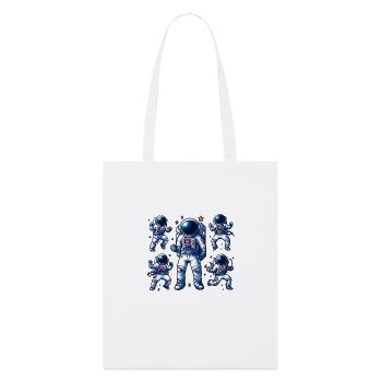 Voyage Spatial - Astroanut Lune Planet - Tote bag bio Stanley/Stella - blanc - Devant