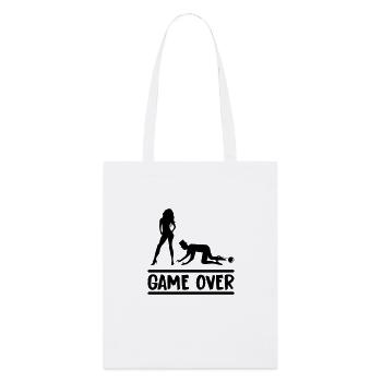 Couple marié Game Over - Tote bag bio Stanley/Stella - blanc - Devant