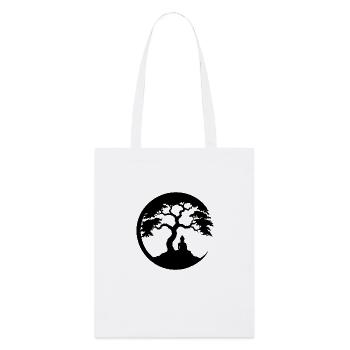 Bouddha, Cercle Zen - Tote bag bio Stanley/Stella - blanc - Devant