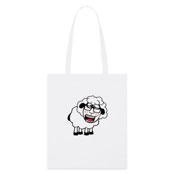 mouton nerd hornglasses fermoir lunettes geek smart - Tote bag bio Stanley/Stella - blanc - Devant