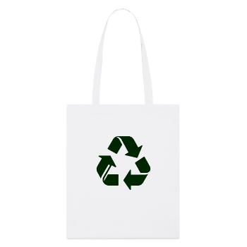 Recycling - Stanley/Stella Organic Tote Bag - white - Front