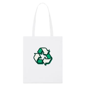 Recycling - Stanley/Stella Organic Tote Bag - white - Front