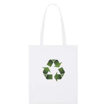 Recycling - Stanley/Stella Organic Tote Bag - white - Front