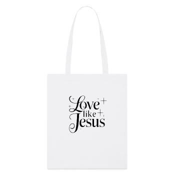 Lieben wie Jesus - Stanley/Stella Bio-Stoffbeutel - Weiß - Vorne