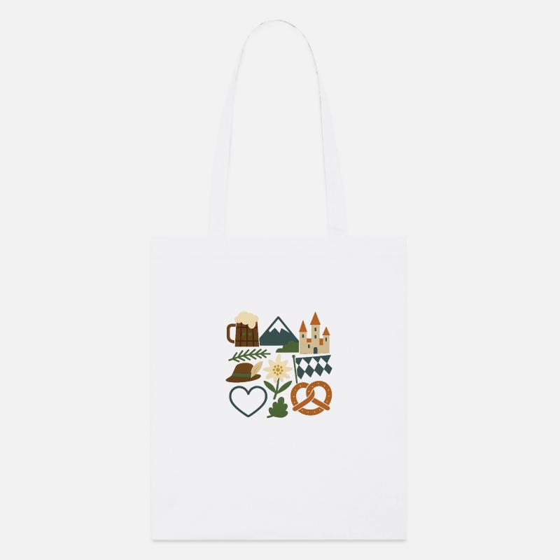 Collage de Bavière - Tote bag bio Stanley/Stella - blanc