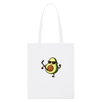 avocado karate - Stanley/Stella Bio-Stoffbeutel - Weiß - Vorne