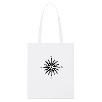compassrose - Stanley/Stella Bio-Stoffbeutel - Weiß - Vorne