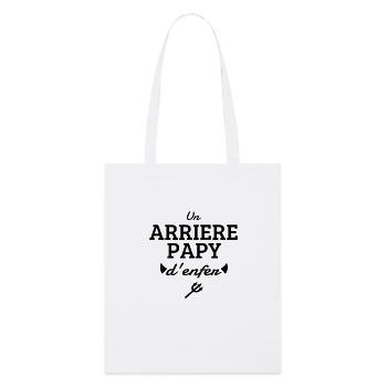 Papy / Grand Père / Famille / Papi / Drôle / Pépé - Tote bag bio Stanley/Stella - blanc - Devant