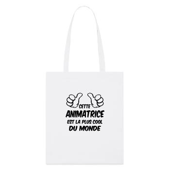 Animateur / Animatrice / Animator / Animador / No - Stanley/Stella Bio-Stoffbeutel - Weiß - Vorne
