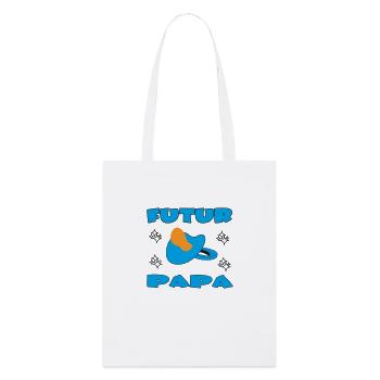 FUTUR PAPA - Tote bag bio Stanley/Stella - blanc - Devant